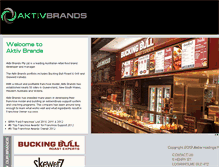 Tablet Screenshot of aktivbrands.com
